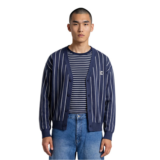 Karl Kani Ανδρική ζακέτα OG Pinstripe Jacquard Cropped Cardigan
